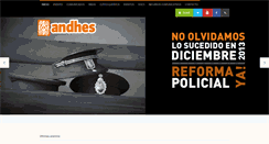 Desktop Screenshot of andhes.org.ar